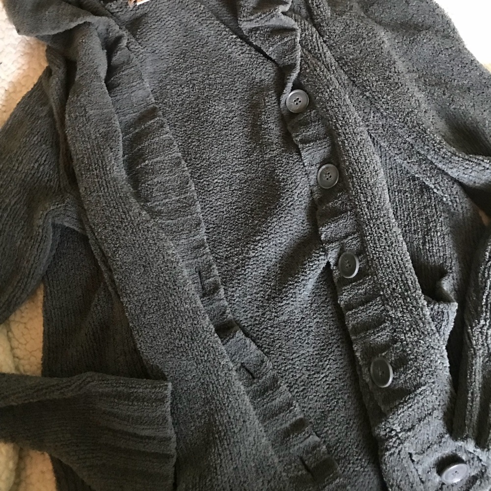 plush cardigan